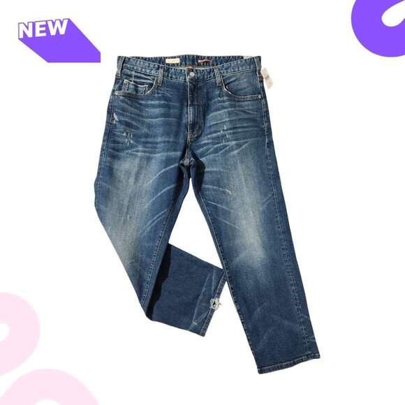 ✨ ANTHROPOLOGIE | Women's Blue Pilcro The Borrowed Boyfriend Jeans - Picture 2 of 8